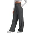 thumbnail image 1 of JJHGVB Straight Leg Sweatpants for Women Yoga Pants Womens Sweatpants with Pockets Casual Work Pants Women Pantalones Para Mujer Ladies Pants Gym Pants Women Dark Gray M, 1 of 6