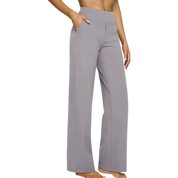 JJHGVB Straight Leg Sweatpants for Women Yoga Pants House Pants Women's Sweatpants Comfy Pants Women Comfy Pants for Women Light Ash L