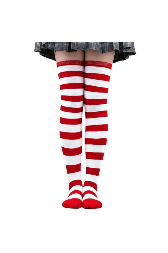 Striped Socks Compression Socks Thigh High Warm Knee High Socks Socks Tall Socks Crew Socks Men's Socks White One Size