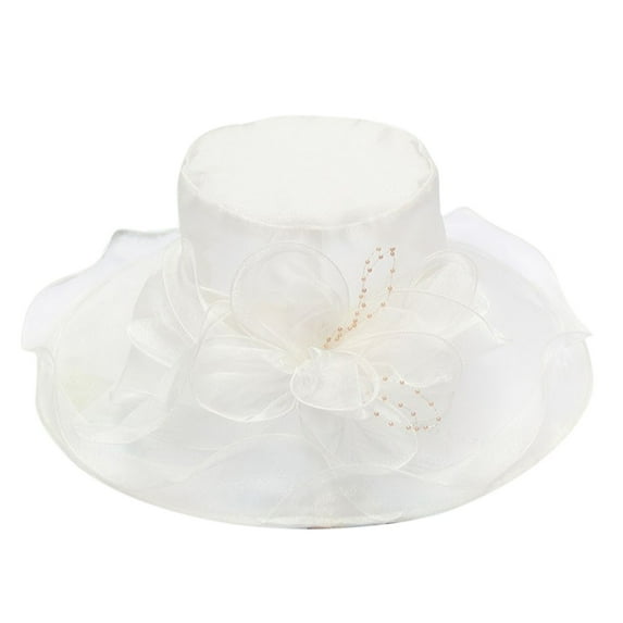 JJHGVB Tea Party Hats for Women Hats for Church Beach Hats for Women Hats for Women Hats for Men Caps for Men Mens Top Hats White One Size