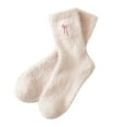 thumbnail image 1 of JJHGVB Thick Fuzzy Socks Mid Calf Socks Women Womens Warm Socks Ladies Socks Woman Socks Womens Socks Comfy Socks Light Pink One Size, 1 of 4