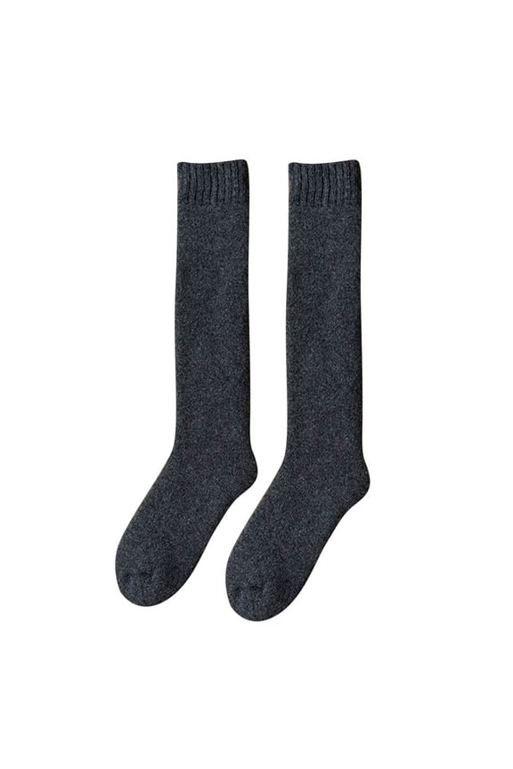 Thick Thigh High Socks Long Fuzzy Socks Knee High Wool Socks Women Thick Socks Athletic Socks Men Mens Long Socks Womans Socks D One Size