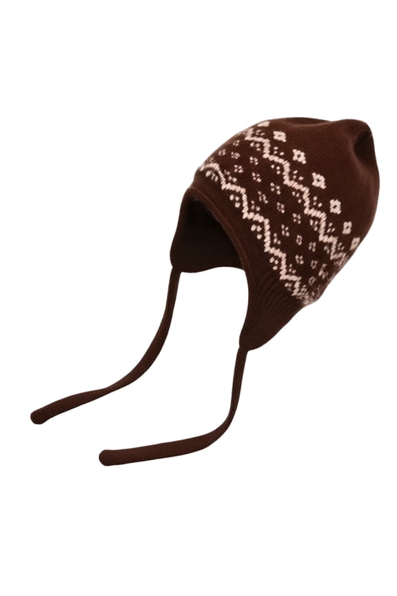 Thin Beanie Aviator Hat Winter Hat Cap for Women Womens Cap Womens Hat Winter Caps for Women Coffee One Size