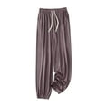 thumbnail image 1 of JJHGVB Thin Pajama Pants for Women Long Pajama Pants for Women Plus Size Sleep Shorts Loose Cotton Pants Women Loose Pants Cute Pants for Women Comfy Pants Coffee XL, 1 of 9