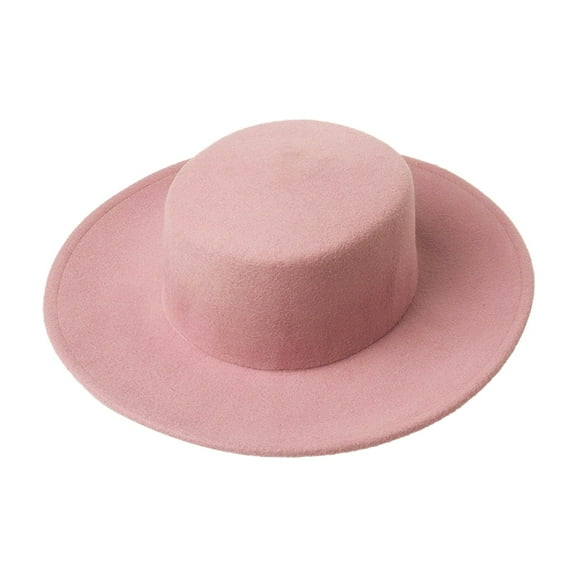 JJHGVB Top Hat for Men Fedora Hats for Women Felt Hats for Men Wide Brim Sun Hats for Men Mens Caps Womens Caps Hot Pink One Size