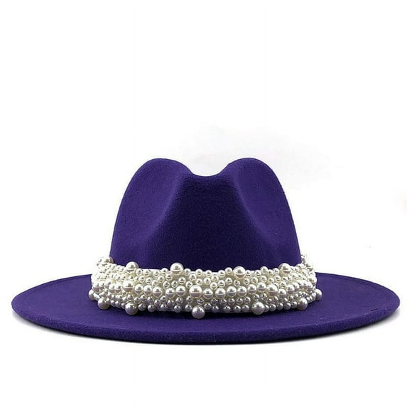JJHGVB Top Hats for Women Fedora Hats for Women Wide Brim Hats for Women's Hats Hat for Men Visor Hats for Women Wide Brim Sun Hats Purple M