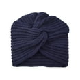 thumbnail image 1 of JJHGVB Warm Ear Protection Knitted Hat Turbans for Women Winter Hat Caps for Men's Caps Womens Hats Womans Hats Navy One Size, 1 of 5
