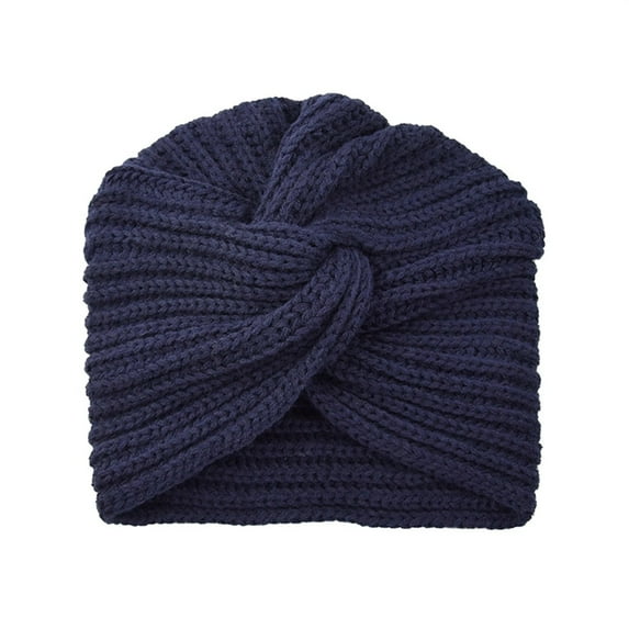 JJHGVB Warm Ear Protection Knitted Hat Turbans for Women Winter Hat Caps for Men's Caps Womens Hats Womans Hats Navy One Size