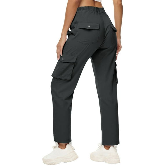 JJHGVB Wide Leg Cargo Pants for Women Sweatpants Women High Waisted Cargo Pants Women’s Sweatpants Womens Track Pants Women Sweat Pants Ladies Pants Casual Dressy Dark Gray S