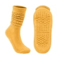 thumbnail image 1 of JJHGVB Women Slouch Socks Knit Mid Calf Rib Tube Scrunchy Slouchy Crew Socks Warm Long Socks Suitable for Daily Wear with Leather Shoes and Comfortable Yellow One Size, 1 of 5