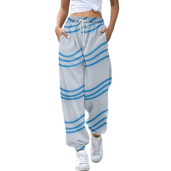 JJHGVB Womens Sweatpants with Pockets High Waisted Sweatpants for Women Baggy Sweatpants Women's Sweat Pants Work Slacks for Women Work Pants Women's Pants Blue S