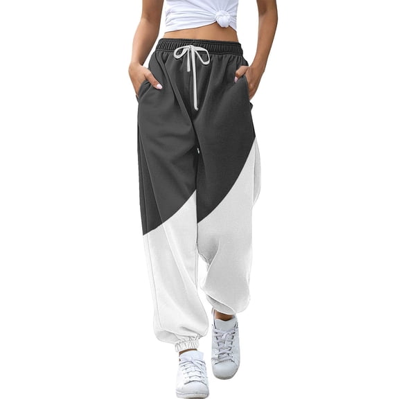 JJHGVB Womens Sweatpants with Pockets High Waisted Sweatpants for Women Jogger Sweatpants Women Dress Pants for Work Women's Pants Casual Pants for Women Trousers Gray L