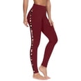 thumbnail image 1 of JJHGVB Yoga Pants Women Squat Proof Leggings for Women Joggers for Women Tall Pants for Women Long Dress Pants for Women Pull On Trousers for Women Womens Trouser Pants Wine S, 1 of 5