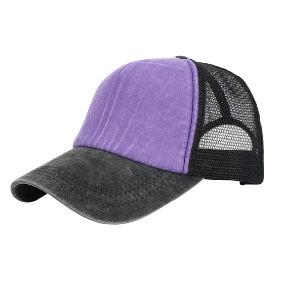 JJHGVB baseball cap sports and outdoors cap Hats Gift for Men soft hats for men Plain hats Men's Athletic Baseball Fitted Cap fitted hat low brim Comfortable and breathable hat Purple One Size