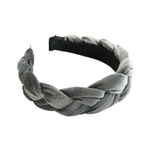 JJHGVB headband Sweat Wicking Hair Band Wrap Headbands Women's Hair Vintage Head Wraps Twist Head Bands Turban Headband Hair Workout Head Wraps Women's Hairbands Boho Headbands Gray One Size