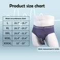 thumbnail image 1 of JJICN Men's Reusable Incontinence Underwear Urine Bag Can Replace Adult Diapers Grey (2xl), 1 of 2