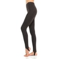 thumbnail image 1 of JJJ Women's Solid Cotton Spandex Jersey Stirrup Leggings, 1 of 4