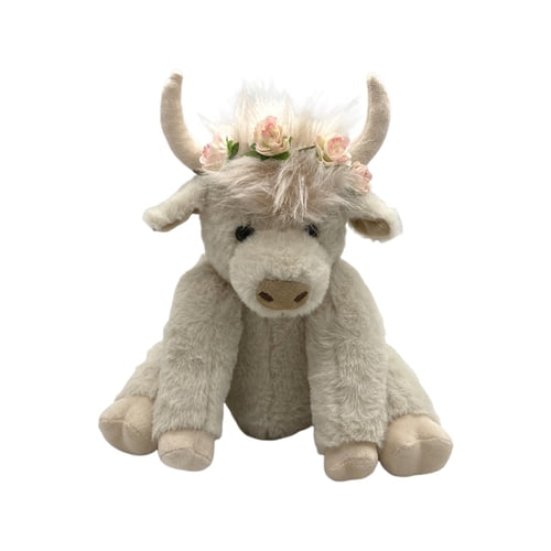 JJJDG Highland Cow Plush Toy 25cm Soft Fluffy Stuffed Animal Doll for ...