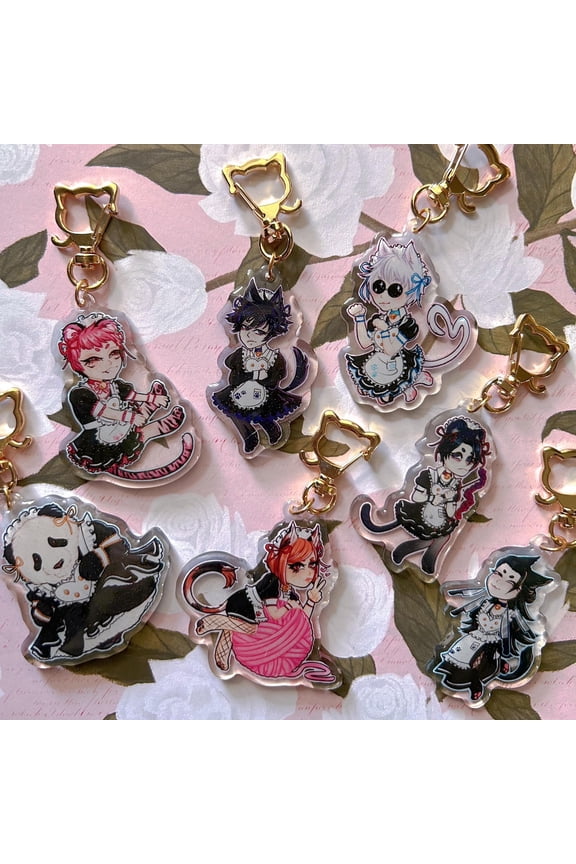JJK Cat Cafe Charms (1 keychain)