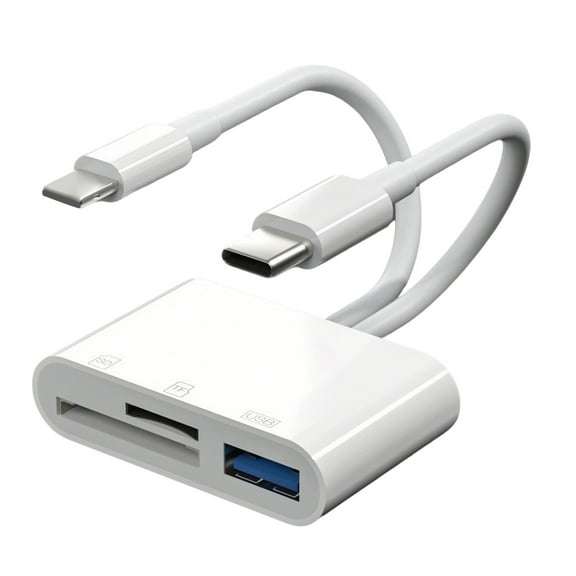 JJKBV 2 In 1 USB C OTG SD/ Reader Functional Memory Card Adapter for Cameras Smartphones and Tablets