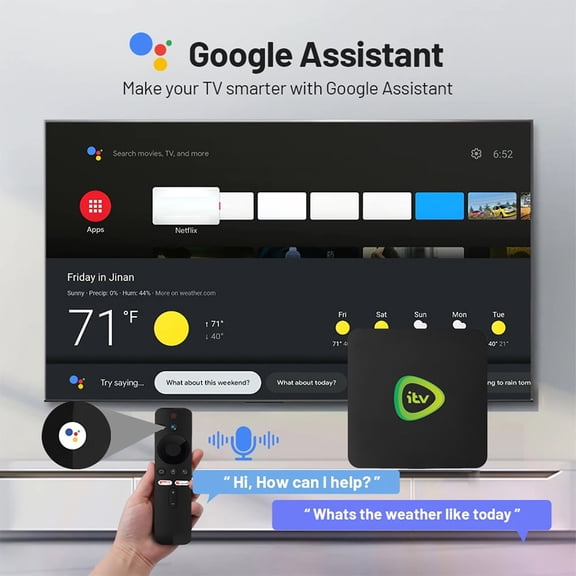 JJKBV ATV Player Smart Wireless WiFi Network TV Set Top For Streaming And Entertainment (1+8GB)