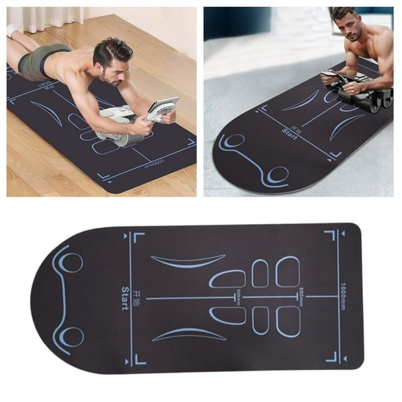 JJKBV Exercise Mat For Ab Roller Wheel Abdominal Knee Mat Ab Roller Wheel Pad Thick Home Gym Floor Pad Sound Insulation Knee Mat For Skipping Abdominal Yoga Floor Workout