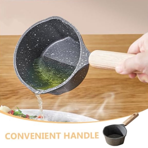 JJKBV Heavy Duty Nonstick 250ml Butter Warmer Pan with Handle Indoor Melting Pot for S Auces and Oils Versatile Small Saucepan for Home Cooking