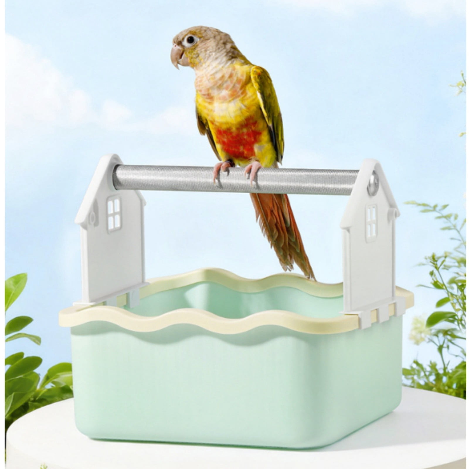 JJKBV Make Cleaning Easier Parrot Poop Station Rack Poop Unique Design ...