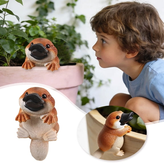 JJKBV Miniature Resin Sculpture Planter Hanging Figurine for Micro Outdoor Yard Patio