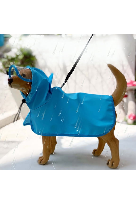 Raincoat Full Coverage Belly Rain Poncho with Hood & Eye Shield Mudproof & Clean Universal for Small Medium Large