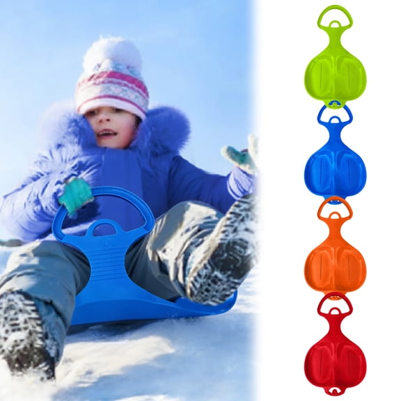 JJKBV Random Colors Winter Skiing Springtime Turfski Skiing Sledge with Handle Adults and Children Butt Slider Sledge Slider Bob Racer for Tobogganing & Sledging
