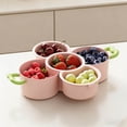 JJKBV Stackable Multifunctional Fruit and Vegetable Serving Tray with ...