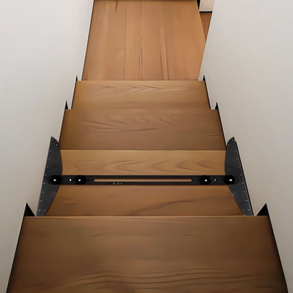 JJKBV Stair Tread Template Tool Stair Gauge Set Shelf Layout Measuring Tool For Stairs Partitions Self And Cutting Drywall