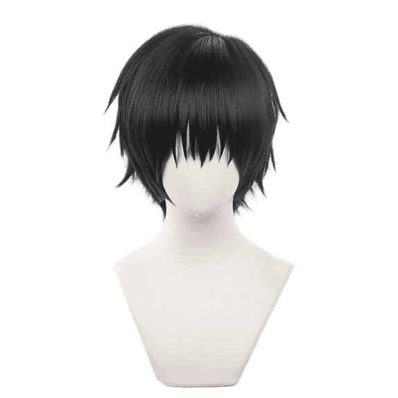 JJKcosplay Fushiguro Toji Cosplay Wig for anime Toji Fushiguro JJK cosplay Short Black Synthetic Hair Party Festivals Comic Con Wigs
