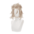 thumbnail image 1 of JJKcosplay Game Albedo Cosplay Wig for G-I Short Blond Wig with Half Braided Fluffy Party Halloween Wig, 1 of 5