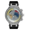 thumbnail image 1 of JJM6 Master Man Diamond Watch, Silver Dial with Black Band, 1 of 1