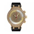 thumbnail image 1 of JJM9 Master Man Diamond Watch, Gold Dial with Black Band, 1 of 1