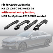 JJMY 4X For 2021-2025 2026 Kia K5 Accessories Car Door Handle Cover Trim Glossy Black