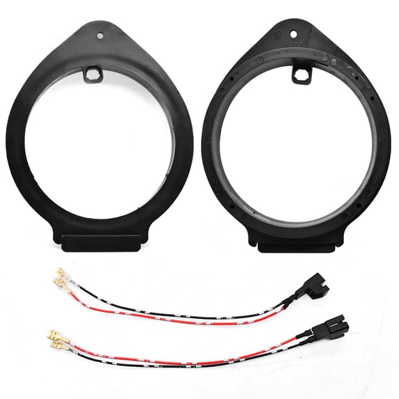 JJMY 6.5'' Door Speaker Adapter Spacers Bracket W/Wire For Chevy Silverado 1500 1999-2007