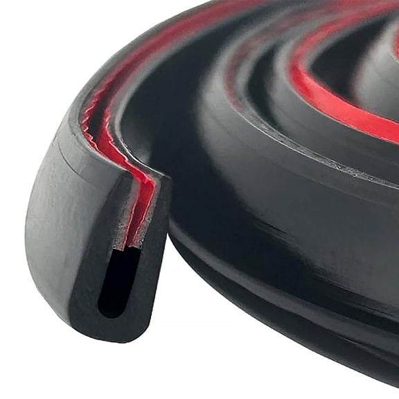 JJMY 9.84FT Universal Rubber Edge Trim U Channel Self Adhesive Sheet Edge Guard Protector, 1 Pack