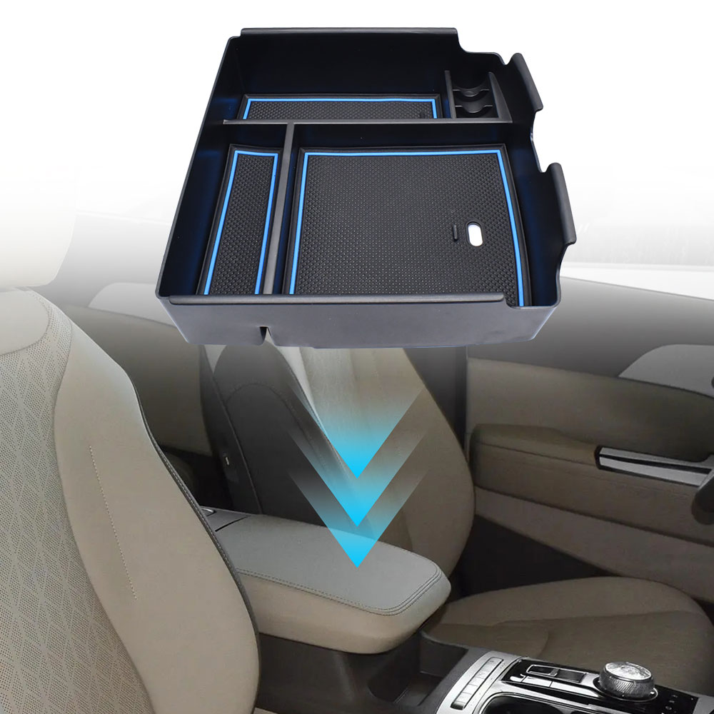 JJMY Car Center Armrest Storage Tray Organizer Box Anti-slip For 2022-2025 KIA Carnival , 1 Pack