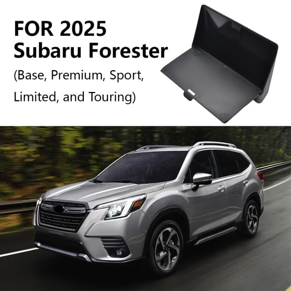 JJMY Center Console Armrest Hidden Storage Box Black For 2025 2026 Subaru Forester