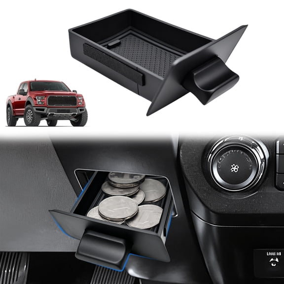 JJMY Center Console Storage Drawer Organizer Box For 2015-2020 Ford F150 Accessories, 1 Pack
