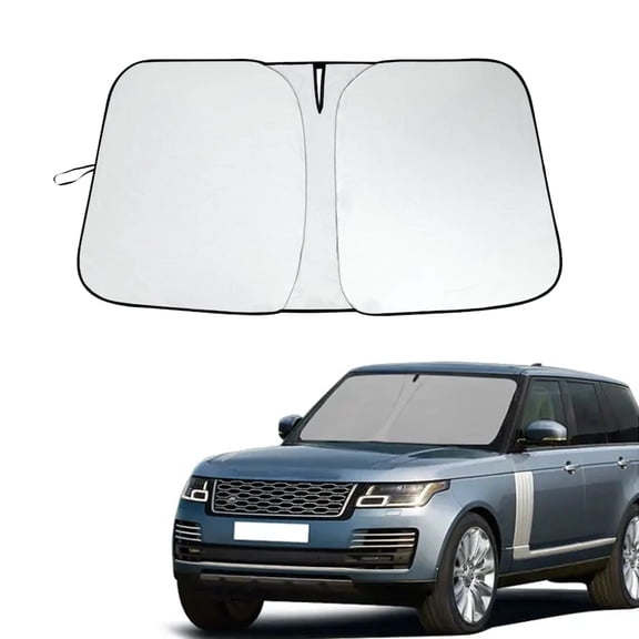 JJMY Custom For 2014-2022 Range Rover Car Front Window Visor Sun Shade Windshield Cover , 1 Pack