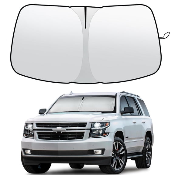 JJMY Custom For Chevrolet Tahoe 2015-2020 Car Windshield Suncover Privacy Shield Cover , 1 Pack