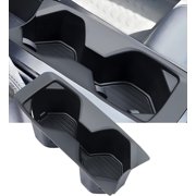 JJMY Custom for 2025 2026 Toyota Camry Accessories Rubber Central Control Cup Holder Black, 1 Pack