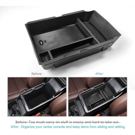 JJMY Custom for Honda CR-V 2023-2026 Accessories Center Console Organizer Tray Storage Box, 1 Pack