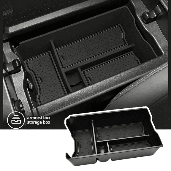 JJMY Custom for Toyota RAV4 2026 Center Console Organizer Armrest Storage Box Accessories, 1 Pack