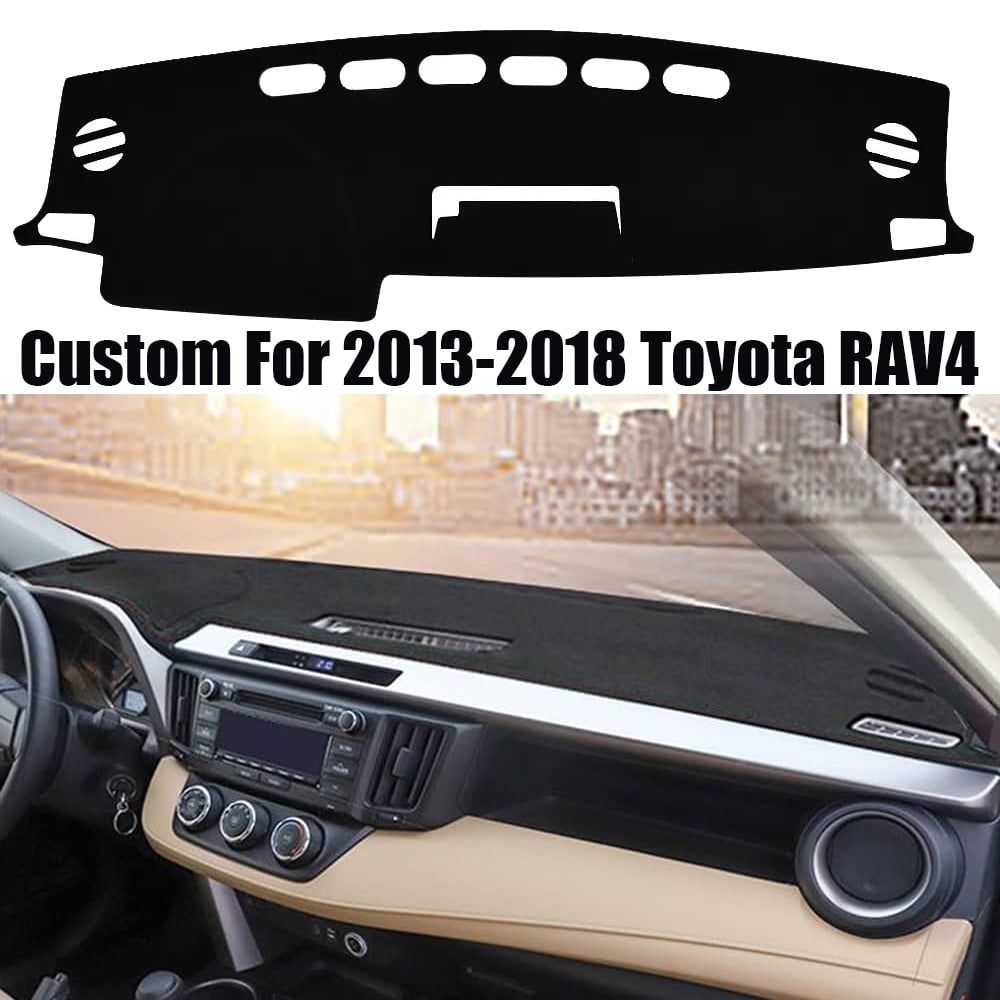 JJMY Dash Cover Anti Slip Dashboard Mat Protector Sun Shade For Toyota RAV4 2013-2018