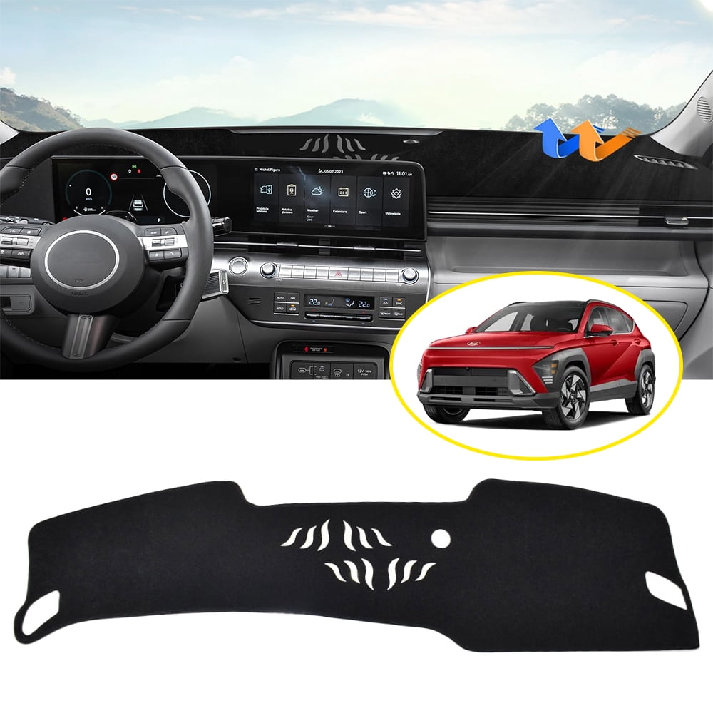 JJMY Dash Mat Dashboard Cover Dashmat For 2023-2026 Hyundai Kona Accessories